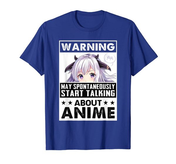 

Warning May Spontaneously Start Talking About Anime manga T-Shirt, Mainly pictures