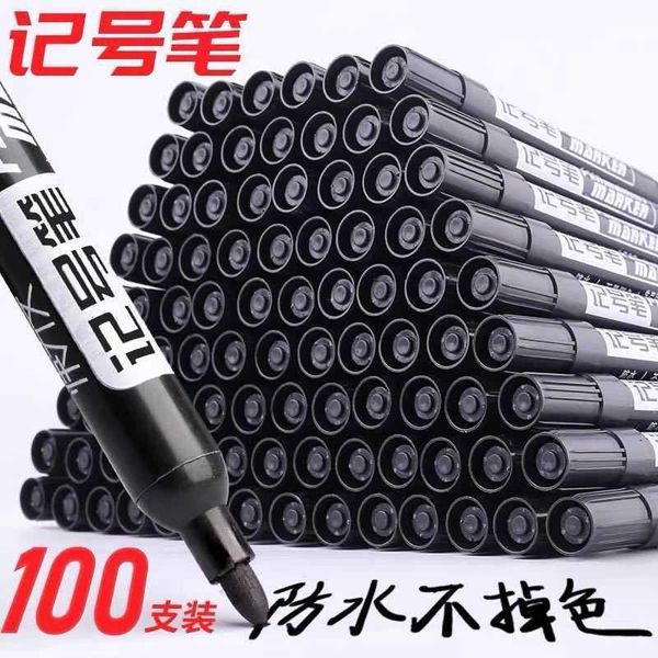 

non oily erasable marking pen large head exprs logistics extended ink 700 red be black