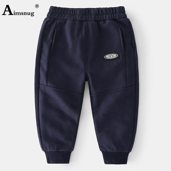 

trousers boy's casual drawstring pants kids streetwear 2021 autumn fashion pocket design loose pantalon children sweet cute print trouse, Blue