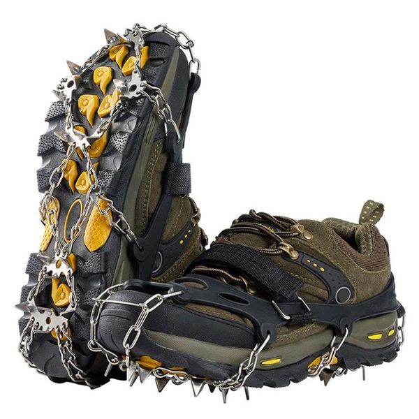 

cords, slings and webbing crampons ice cleats traction snow grips for anti slip stainless steel spikes safe protect hiking climbing mountain