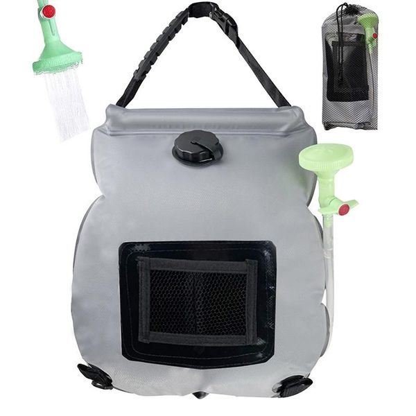 

hydration packs selling portable outdoor solar shower bag removable water with head for camping hiking climbing