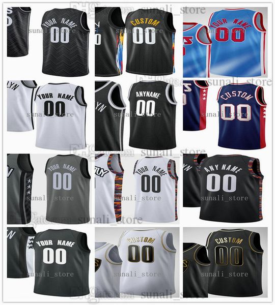 

printed basketball jerseys mike 55 james spencer 26 dinwiddie nicolas 33 claxton timothe 9 luwawu-cabarrot 10 tyler alize johnson 4 chris ch, Black