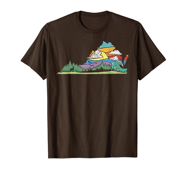 

Vintage Virginia Outdoors Nature Lover Retro 80s Graphic T-Shirt, Mainly pictures