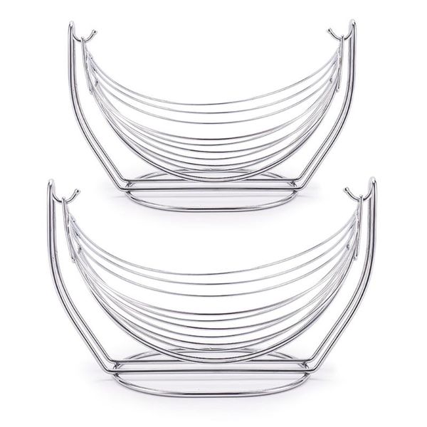 

storage baskets metal swing fruit basket bowl plate vegetables display stand rack kitchen decoration nordic minimalist