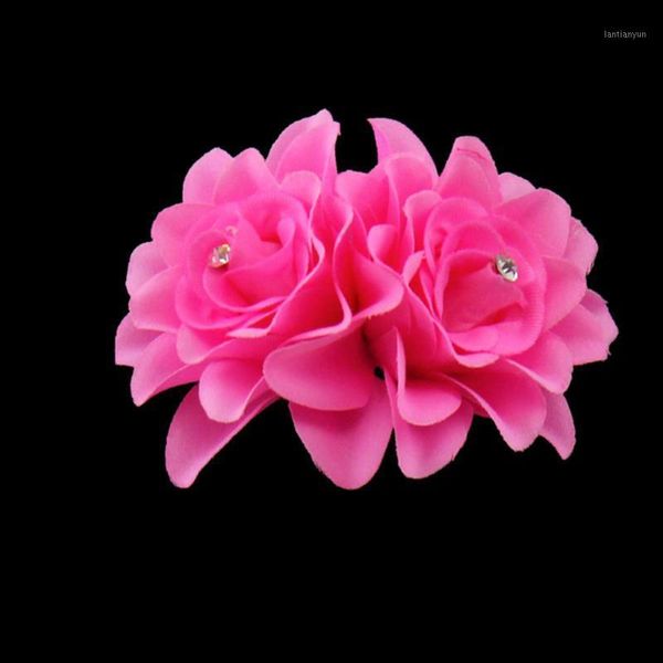 

bridal wedding orchid flower hair clip women hairpins party accessories drop 1
