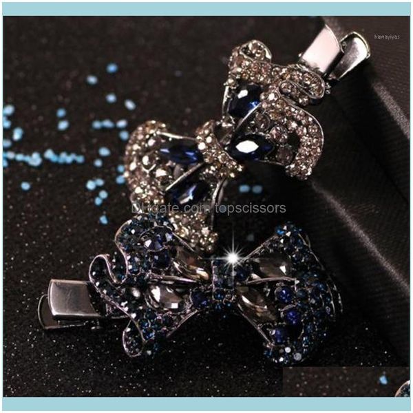

aessories & tools productswomen girls fashion korea stytle crystal rhinestone hair clip bowknot clamp hairpin aessories1 drop delivery 2021