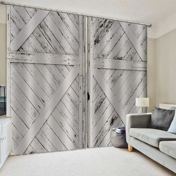 

curtain & drapes blackout curtains woodern door for living room bedroom home decor fashion kitchen window cortinas