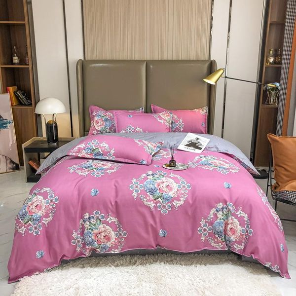 

bedding sets nordic set cartoon twill brushed bedclothes geometry bed sheet single double king 200x230 autumn duvet cover
