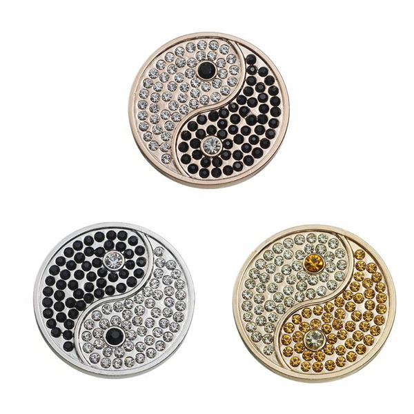 

my coin necklace yinyang pendant jewelry collares de moda 2021 crystal alloy long chain diy for women chains, Silver