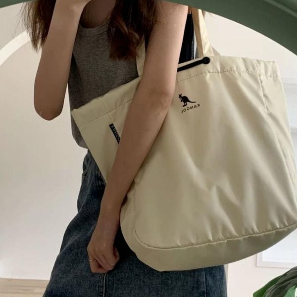 

evening bags 2021 tote shoulder bag simple casual drawstring handbag large capacity
