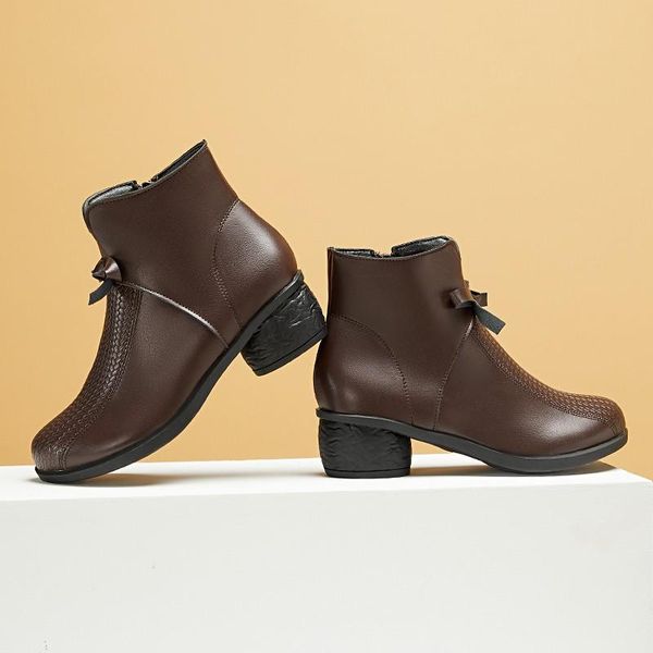 

boots 2021 autumn women's tide booties british platform motorcycle single, Black