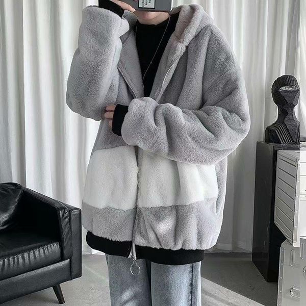 

men's hoodies & sweatshirts houzhou zipper hoodie sweatshirt coat warm zip up harajuku fashion clothing streetwear winter plus velet, Black
