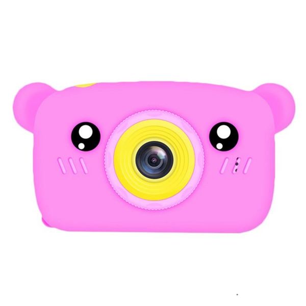 

mini cameras portable cute 12mp clear 2inch screen shoot camera for child pink green hd kid digital