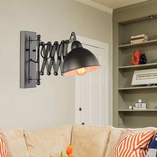 

wall lamp american creative long pole folding bronze nordic decoration bedside bedroom dining room lb022917