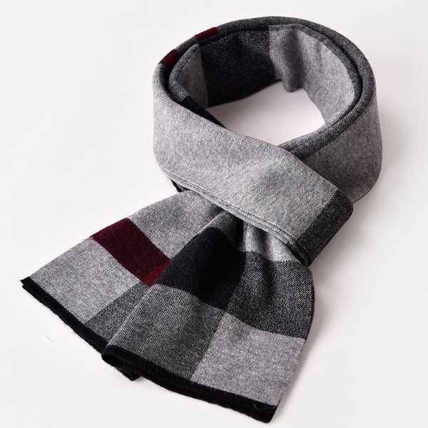 

scarves winter striped wool scarf for men warm neckscarf korean echarpe homme soft 100% japanese business bufanda hombres, Blue;gray
