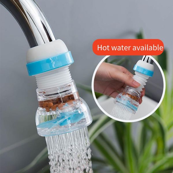 

bath accessory set 2pcs household kitchen faucet anti-spill head mouth lengthen sprinkler filter rotatable shower water saving devi