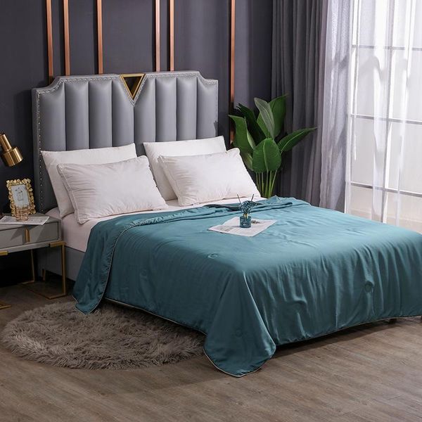 

comforters & sets washable summer cool quilt 100 mulberry silk tencel fabric air-conditioning