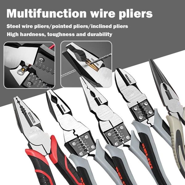 

professional hand tool sets multifunctional universal diagonal pliers needle nose hardware tools wire cutters electrician