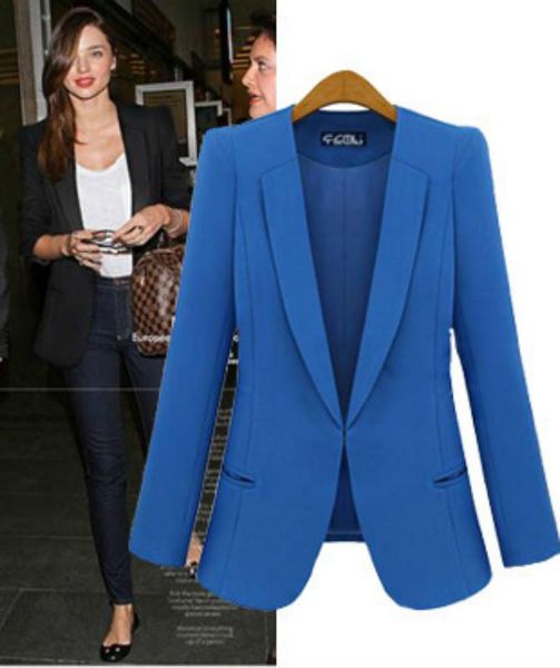 

women's suits & blazers 2022 plus size womens business spring autumn all-match women jackets short slim long-sleeve blazer suit, White;black