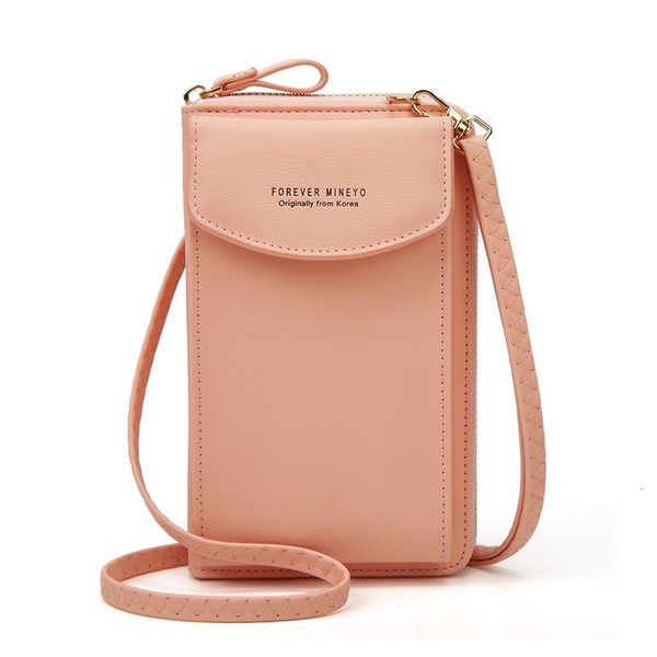 

2021 mobile phone bag women's zero wallet single shoulder messenger card cover y910, Red;black