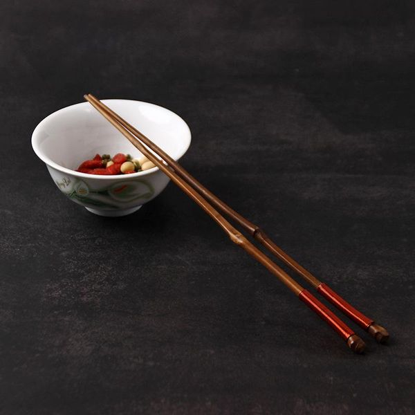 

chopsticks japanese-style sushi pointed single set home el natural bamboo branches wrapped copper