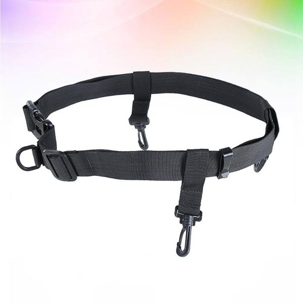 

waist support universal safety adjustable wader wading belt strap with d ring hook clips fishing surfing kayak accessories, Black;gray