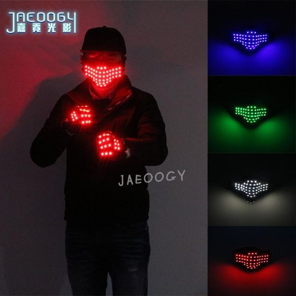 

led luminous gloves stage performance dancing fluorescent mask nightclub birthday party lighting lamp prop decoration