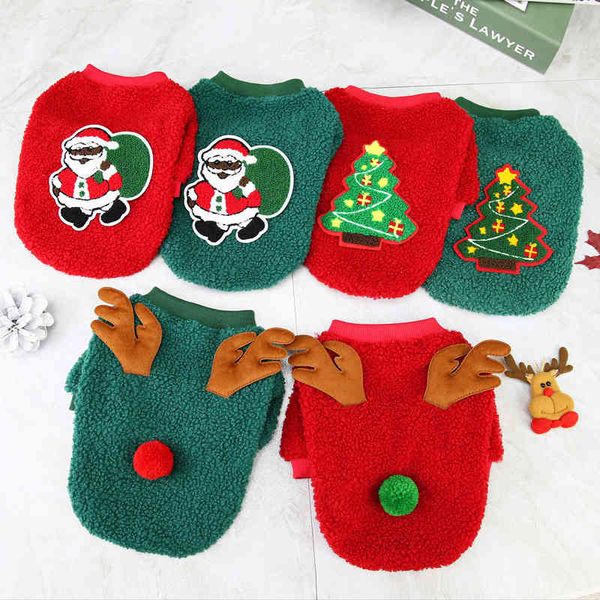 

dog cloth autumn winter pet teddy small dog 21 christmas tree sweater