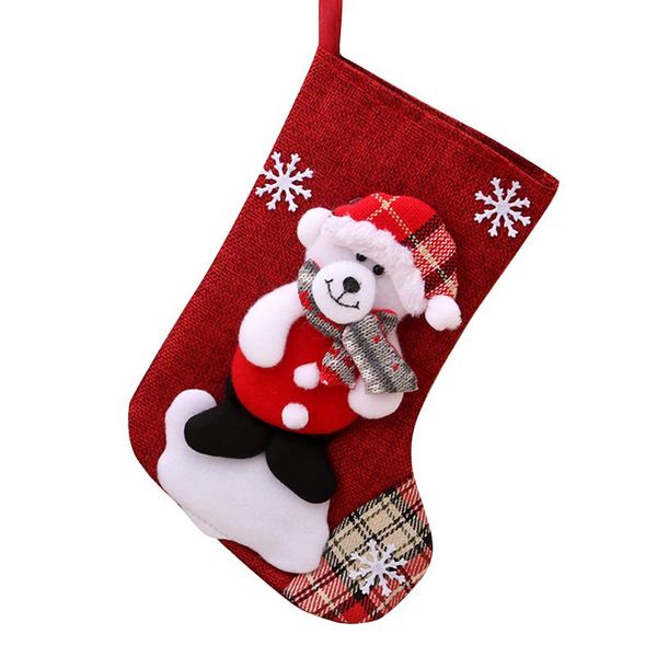 

christmas decorations 2022 year stocking sack xmas gift candy bag noel for home navidad sock tree decor