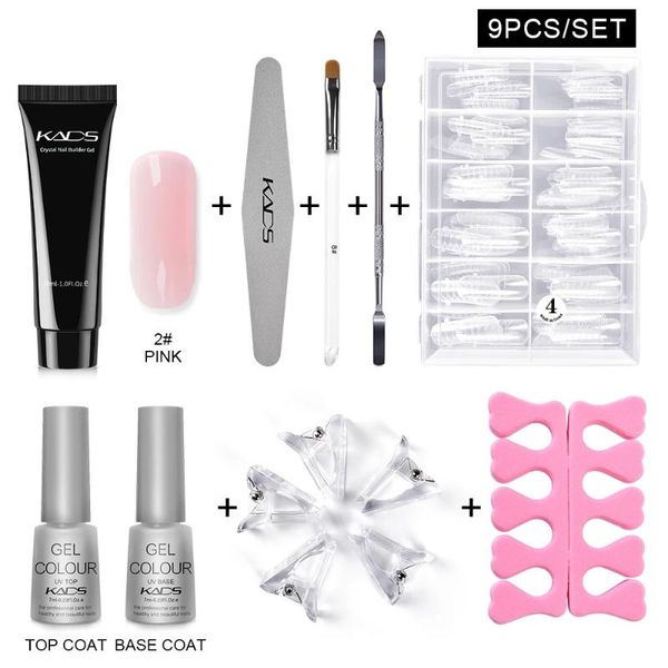 

nail art kits poly extension gel kit uv polish with quick building mold manicure finger extend brush for salon tools