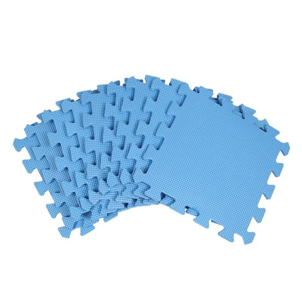 

puzzle foam anti-fatigue blue interlocking floor mats carpets