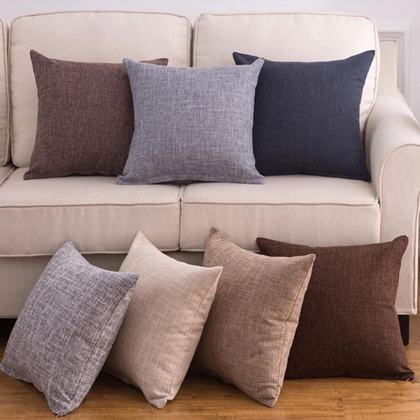 

pillow case decorative throw sofa cushion cover chair decoration solid seat for car 1pc