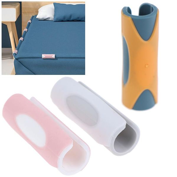 

clothing & wardrobe storage 6pcs bedsheet clips rubber slip-resistant clamp quilt bed cover grippers fasteners mattress holder for sheets ho