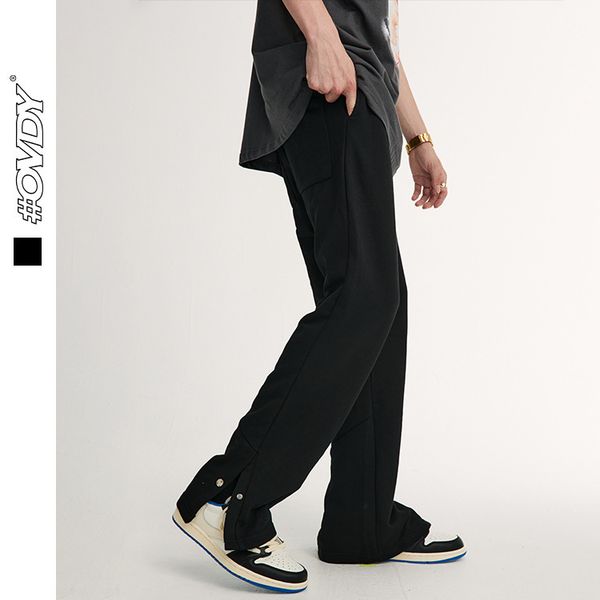 

wxwovdy men's new fashion brand personalized buttons in spring and summer, Black