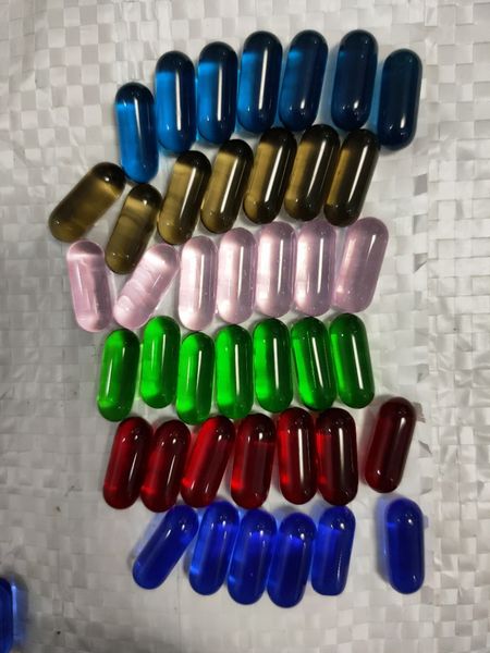 Kristallpilleneinsatz 6 * 15 mm Rauchzubehör für Terp Slurpers Banger Nails Glas Wasserbongs Dab Bohrinseln