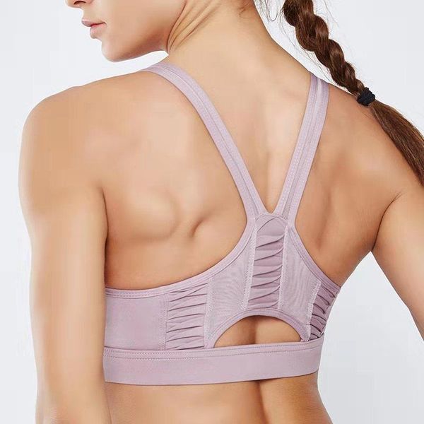 

yoga outfits woman vest back straps hollow out breathable gym shirt padded proof sleeveless tight fitness, White;red