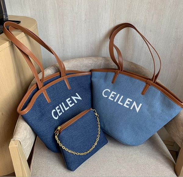 

shoulder bags summer fan-shaped women's bag large-capacity denim one-shoulder underarm