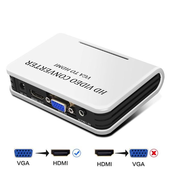 

vga to output 1080p cable converter adapter for hd audio tv av hdtv pc cables & connectors