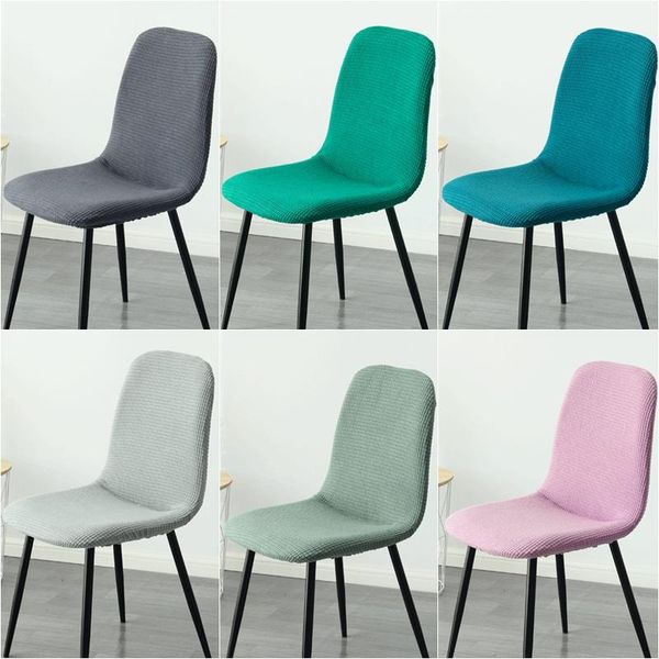 

chair covers polar fleece shell knitted jacquard kitchen seat cover for funda silla modern office bar dining chairs