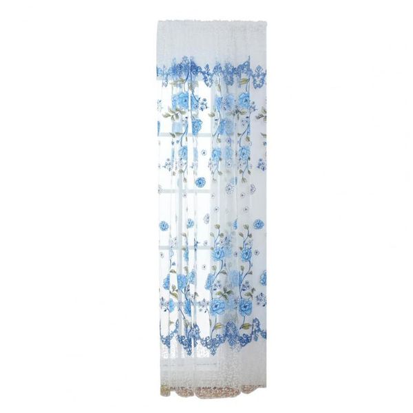 

curtain & drapes light filtering flower pattern polyester window decor drape panel for bedroom