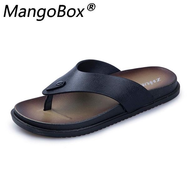 

slippers summer flip flops shoes man's slipper indoor & outdoor drop fashion beach mens footwear brown black chinelos