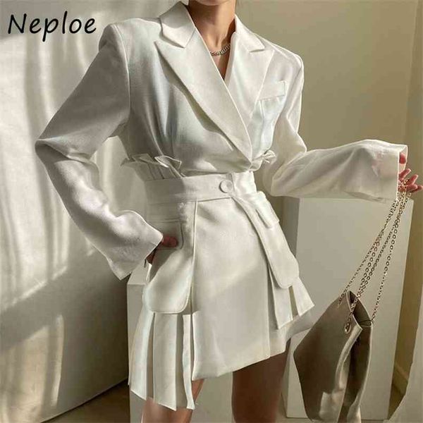 

work style ol solid dress women turn down collar long sleeve slim vestidos high waist hip sashes all match robe spring 210422, Black;gray