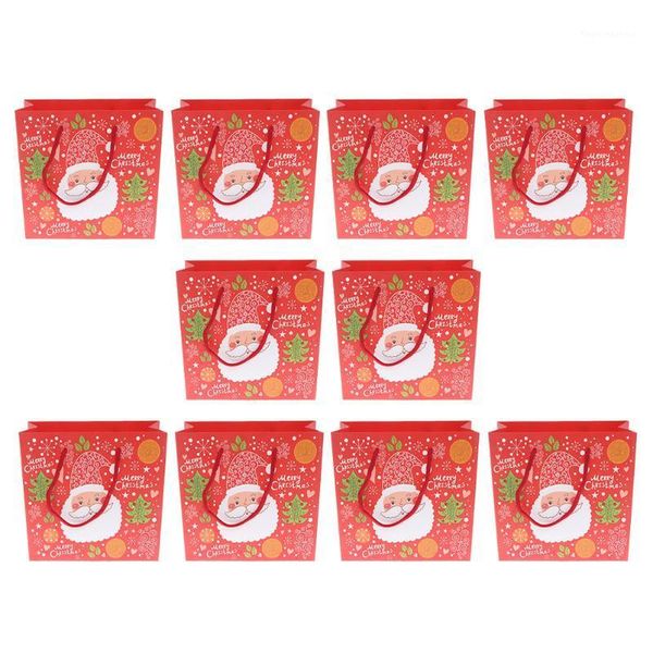 

gift wrap 10pcs adorable cartoon christmas bags exquisite festival wrapping1
