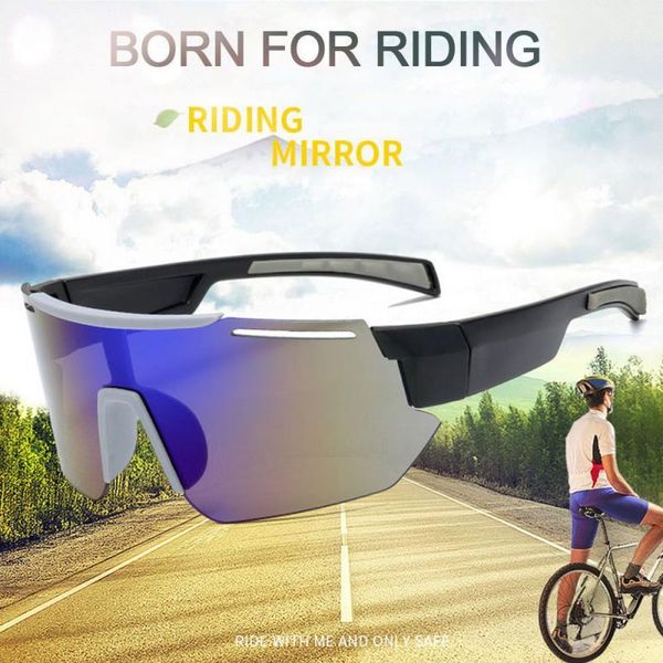 

outdoor eyewear cycling sunglasses anti-voyeur polarized mirror lens mens fishing baseball sport uv400 visor sports pc glasses