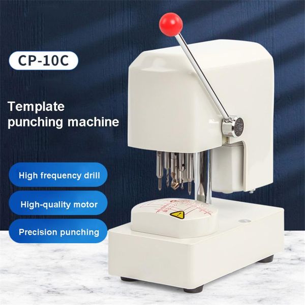 

professiona electric drills cp-10c lens template punching machine three holes drilling optical shop glasses processing equipment ac220v/110v