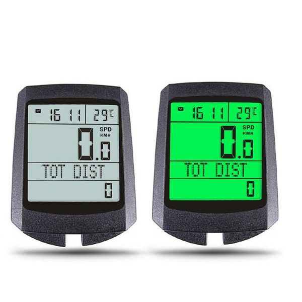 

bike computers five language bicycle tachometer back light single wireless speedometer for mountain outdoor cycling supplies