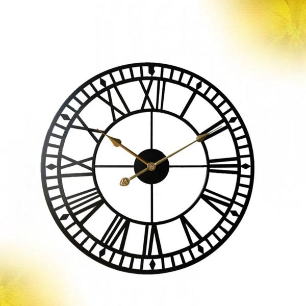 

wall clocks 1pc roman numerals clock hanging iron art time display pendant room arrangement