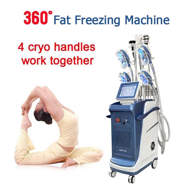 360 ° Cryo Cryo Create Body Body Body Machine Facle замораживание потери веса РЧ вакуумный кавитационный ультразвук для целлюлита