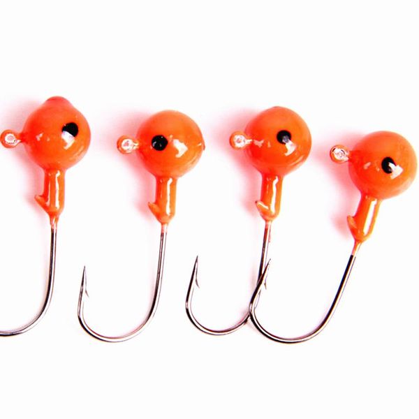 

20pcs/lot winter ice fishing lure mini metal lead head hook jigs bait jigging soft hooks tackle