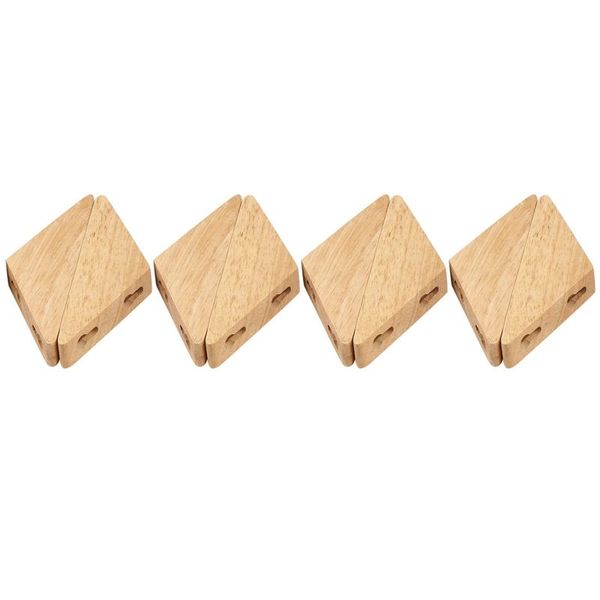 

hooks & rails 8pcs natural wood clothes hanger wall mounted coat hook decorative key holder hat scarf handbag storage bathroom rack